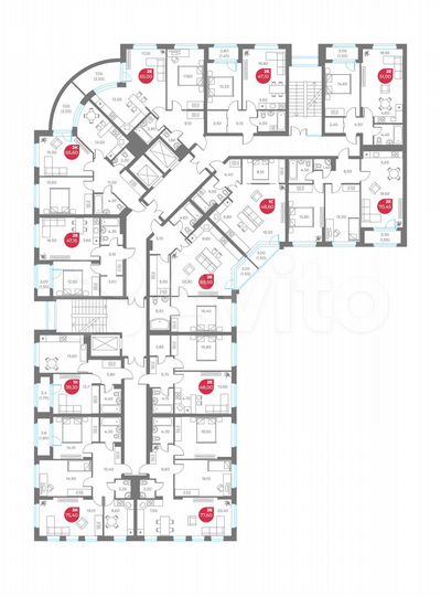 Квартира-студия, 48,6 м², 3/8 эт.