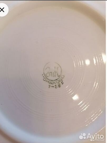 Тарелки фарфор СССР 50-60 годы