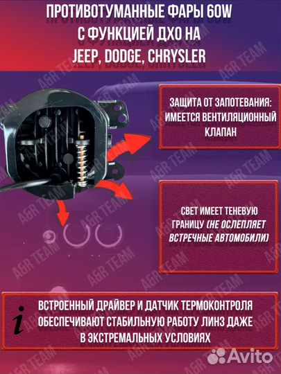 Противотуманные фары на Dodge Chrysler