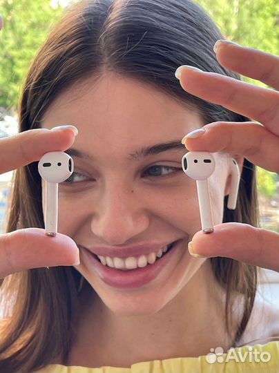 Apple airpods 1 с (новым акб + гарантия 90 дней)