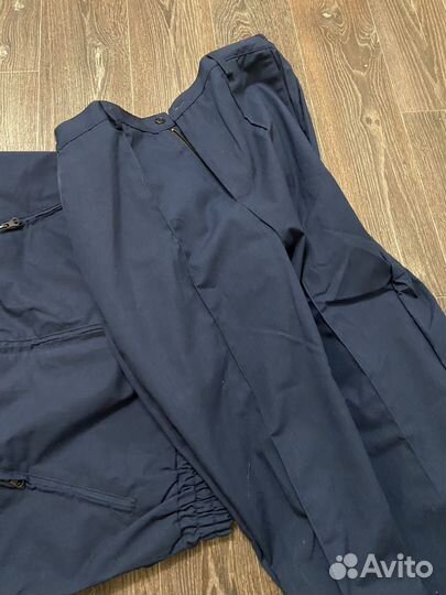 Офисная форма синяя короткий