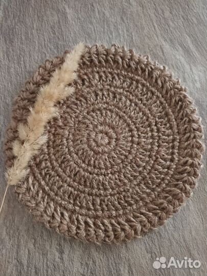 Подставка под горячее из джута