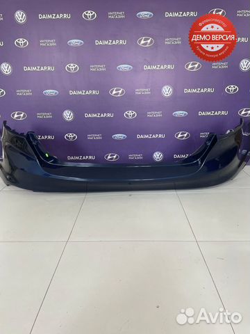 Бампер Задний Ford Focus 3 темно - синий