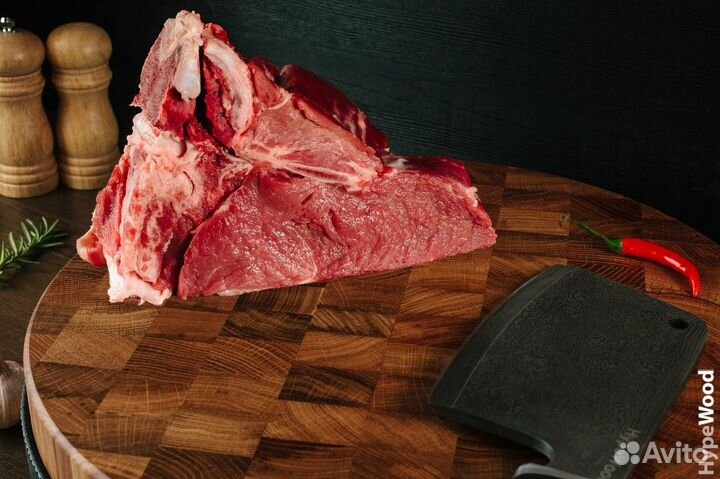 Торцевая колода для рубки мяса