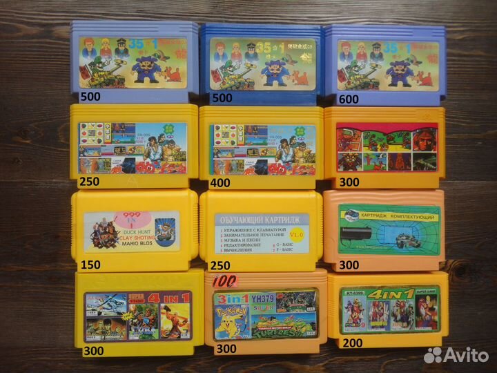 Картриджи и платки Dendy