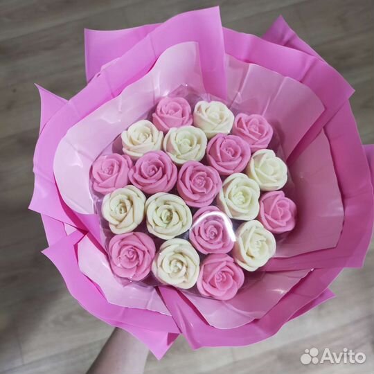 Букет из шоколадных роз, сладкий букет