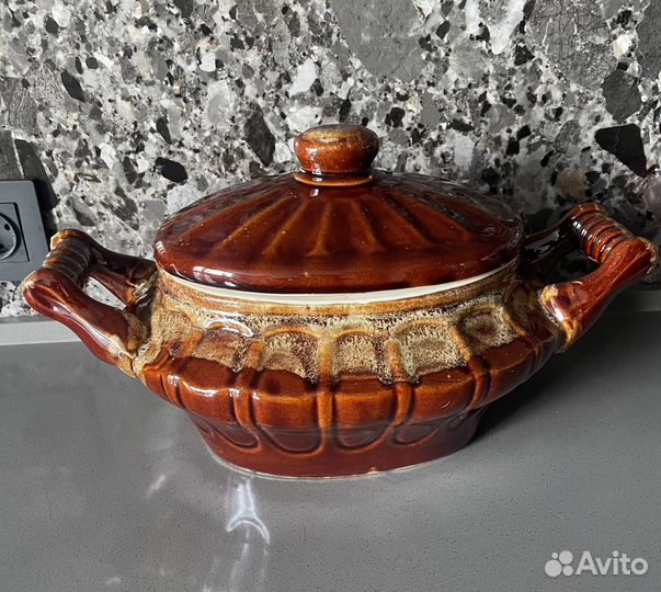 Фаянсовая посуда, котлетница времен СССР