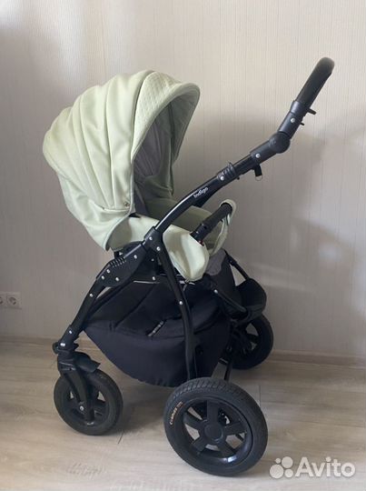 Коляска 2 в 1 Indigo эко кожа