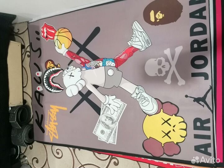 Коврик для комнаты, спальни Kaws