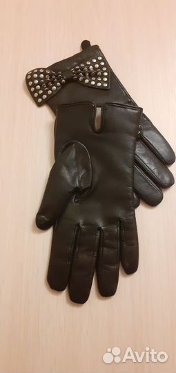 Перчатки женские кожаные alessandro manzoni, р-р 7