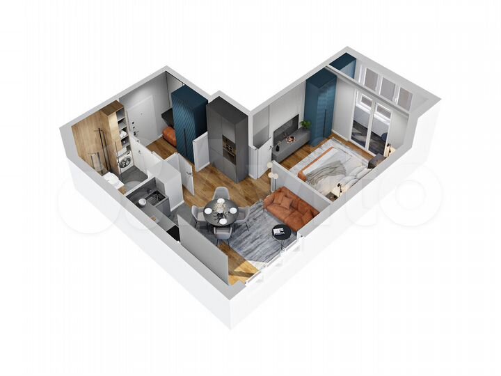 1-к. квартира, 42,5 м², 16/27 эт.