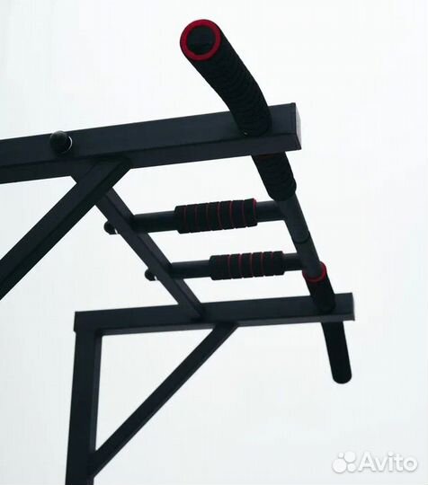 Турник брусья пресс 3в1 Напольный до 200 кг чёрный