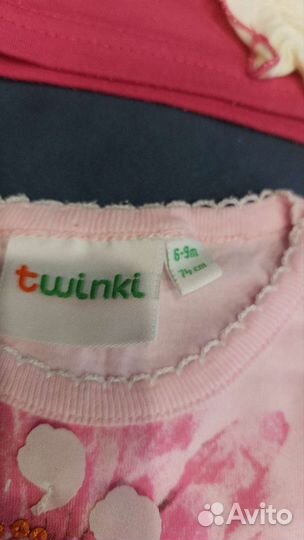 Футбольки на 6-9 мес