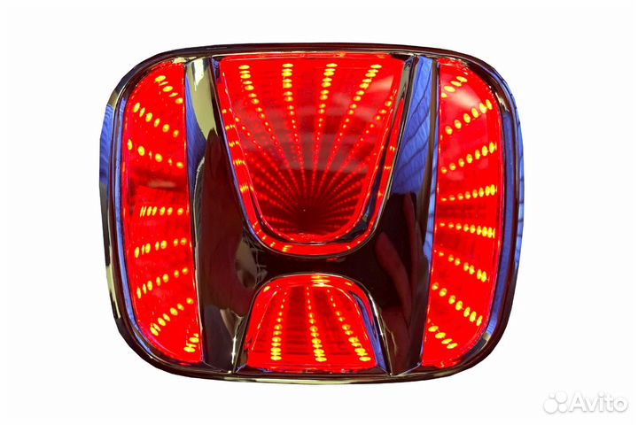Светящиеся значки 3D honda 9.25*7.6 красный
