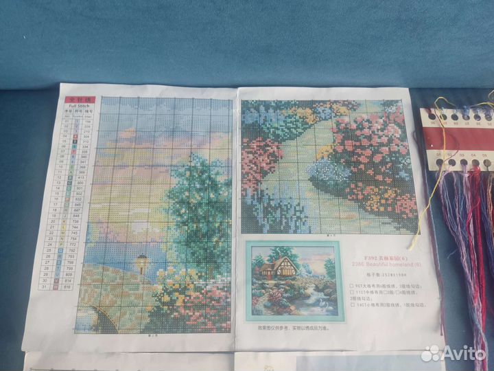 Остатки от набора для вышивания