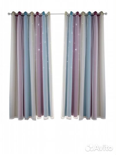 Шторы в детскую 210х134см