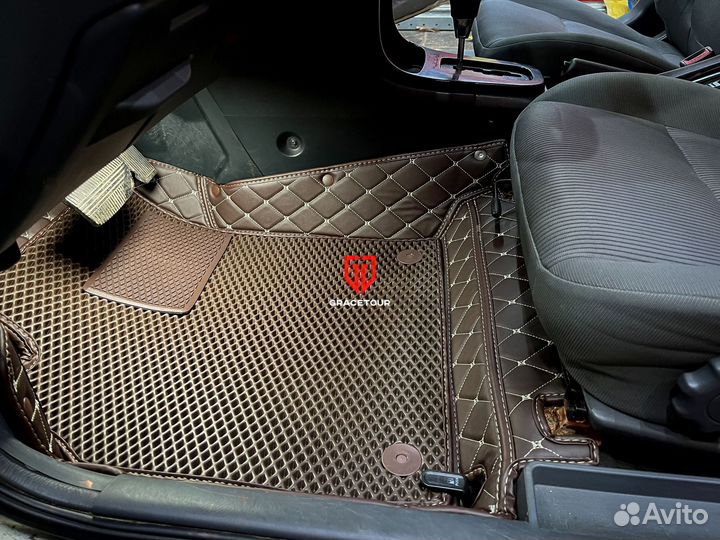 3Д ковры из экокожи для Nissan Almera Classic 2006