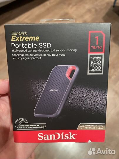 Sandisk extreme portable ssd 1tb, 1050-1000