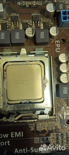 Материнская плата с процессором 775 сокет