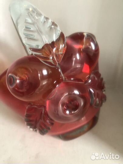 Кувшин ваза цветное стекло конфетница раритет