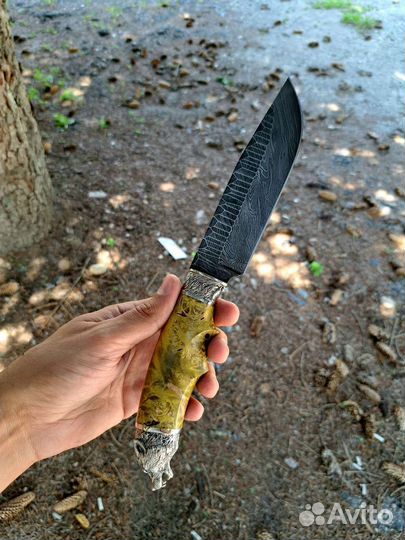 Нож из дамасской стали