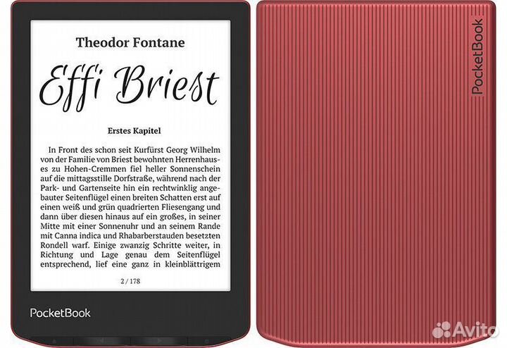 PocketBook 634 Verse Pro Red Новые, в наличии