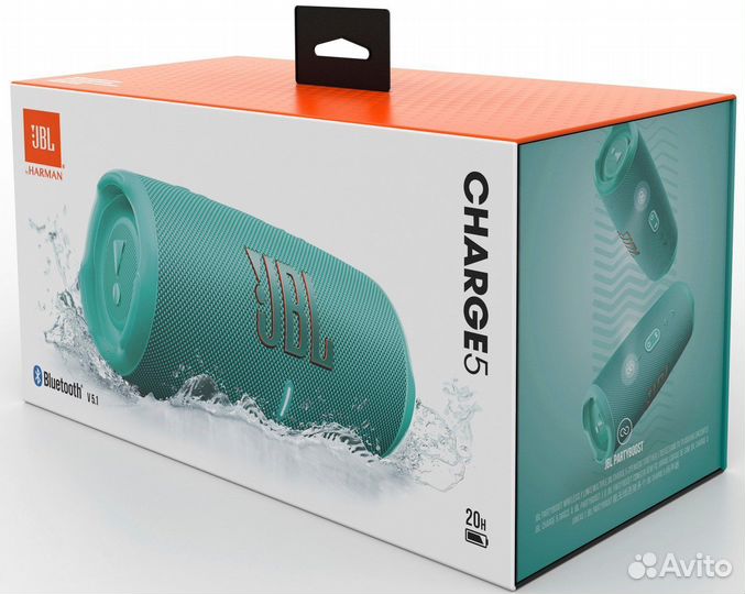 JBL Charge 5 бирюзовый новая