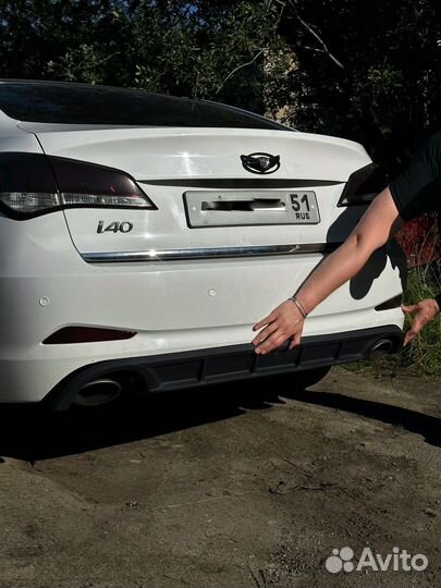 Задний диффузор hyundai i40