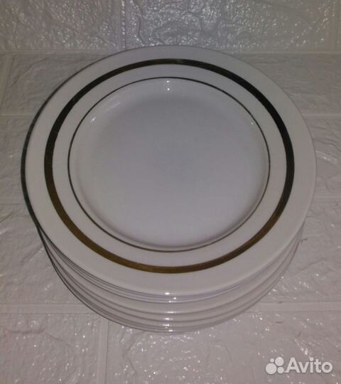 Тарелки СССР, белые, ретро, винтаж, для дачи