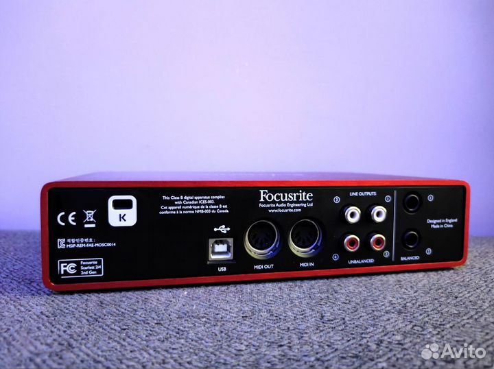 Focusrite Scarlett 2i4 2nd Gen