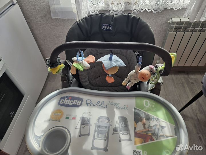 Стульчик для кормления chicco polly magic relax