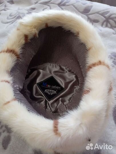 Шапка норковая женская