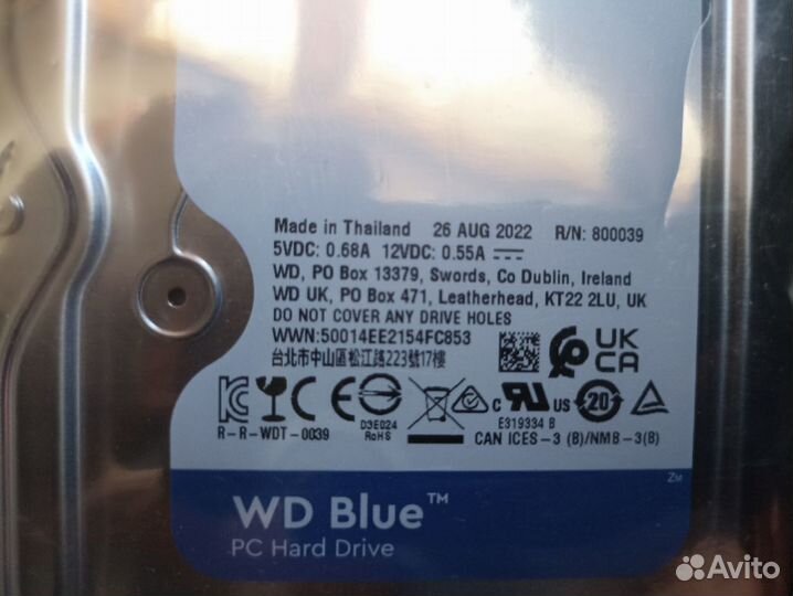 Жесткий диск HDD WD 1 Tb