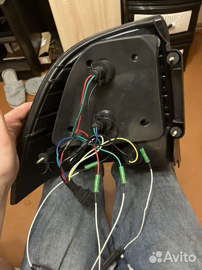 Задние фонари на priora 2 танированые