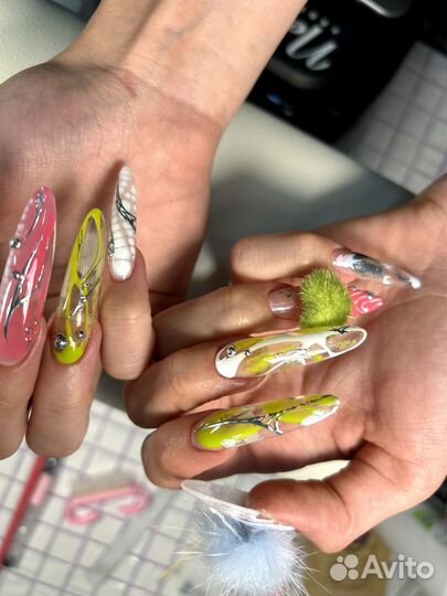 Объемный маникюр/корейский/японский/3Dманикюр