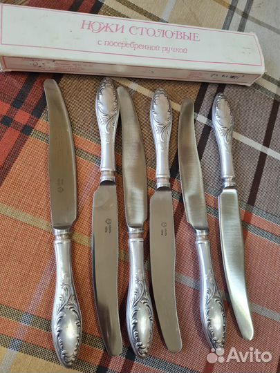 Вилки, ложки, ножи мельхиор