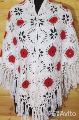 Цветные ажурные шали