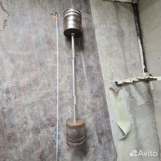 Штанга с блинами