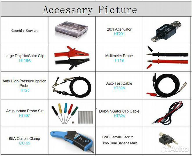 Осцилограф автомобильный Hantek 6074BE