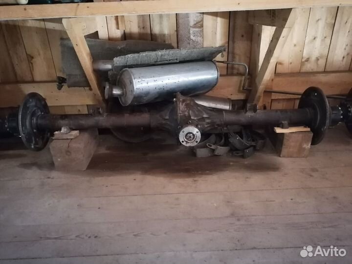 Коробка с раздаткой на УАЗ, мост передний/задний