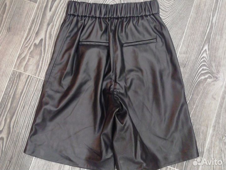 Шорты экокожа