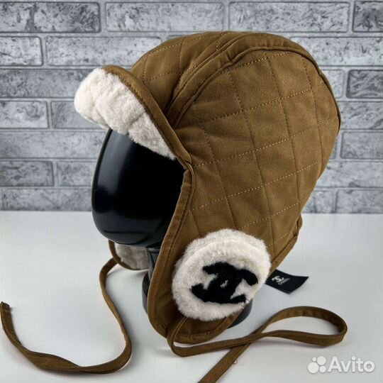 Шапка Ушанка Chanel premium