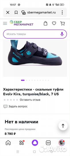 Скальные туфли elov