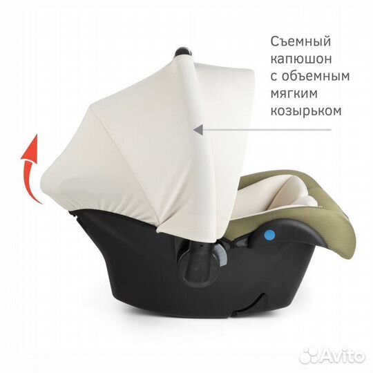 Детское автокресло siger «дафни», оливковый, гр. 0