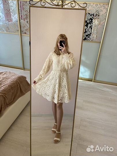 Кружевное вечернее платье, 44 размер