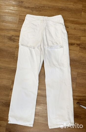 Джинсы белые lime straight