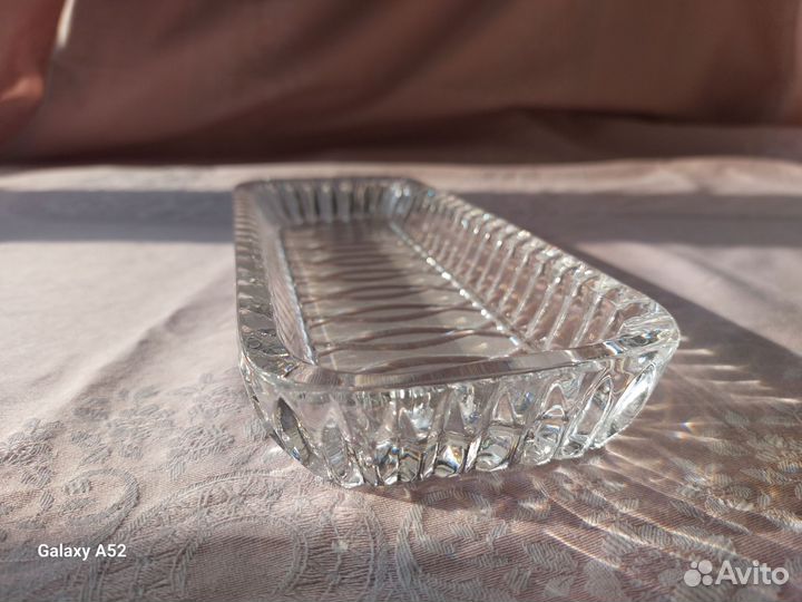 Хрустальная рыбница СССР