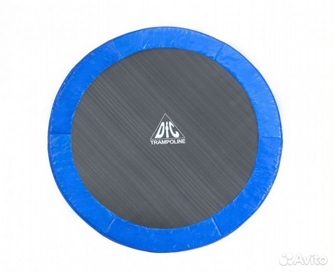 Батут с сеткой DFC Trampoline Fitness 12 ft blue