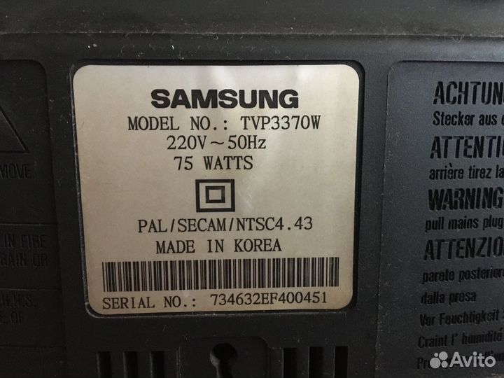 Телевизор Samsung TVP-3370W