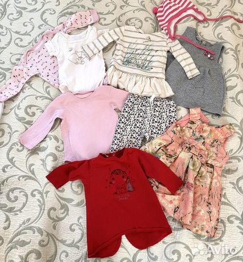 Вещи пакетом на девочку 6-9 месяцев